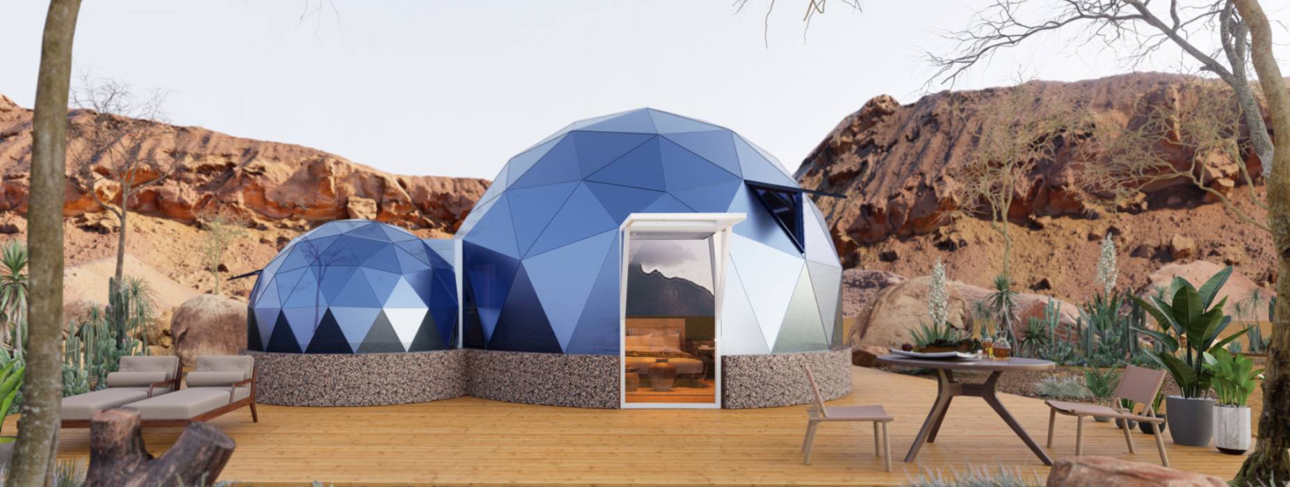 平南县球形智能光伏玻璃星空房